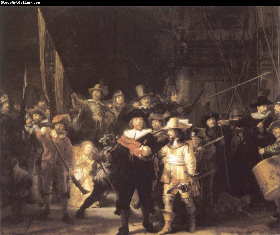 REMBRANDT Harmenszoon van Rijn The Company of Frans Banning Cocq and Willem van Ruytenburch also Known as the Night Watch